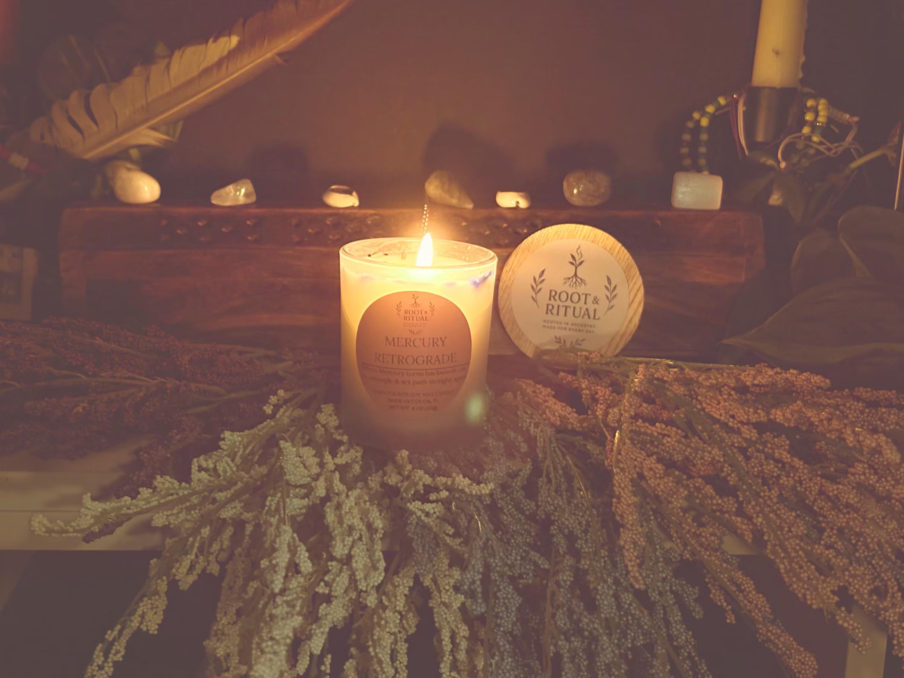 Mercury Retrograde Survival Candle | Clarity, Communication, Protection Ritual (4oz)