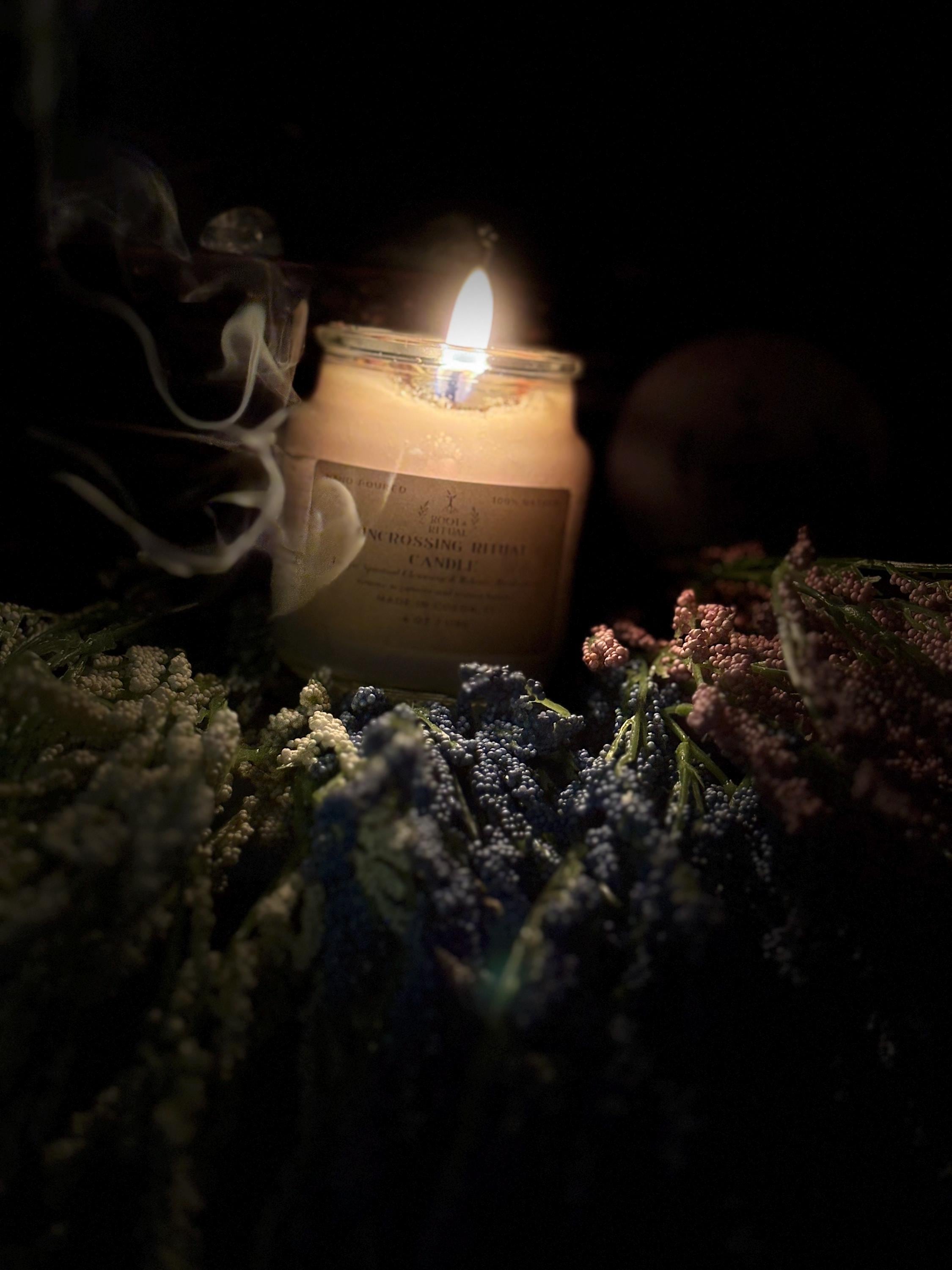 Uncrossing Ritual Candle | Remove Negative Energy, Spiritual Blockages (4 oz)