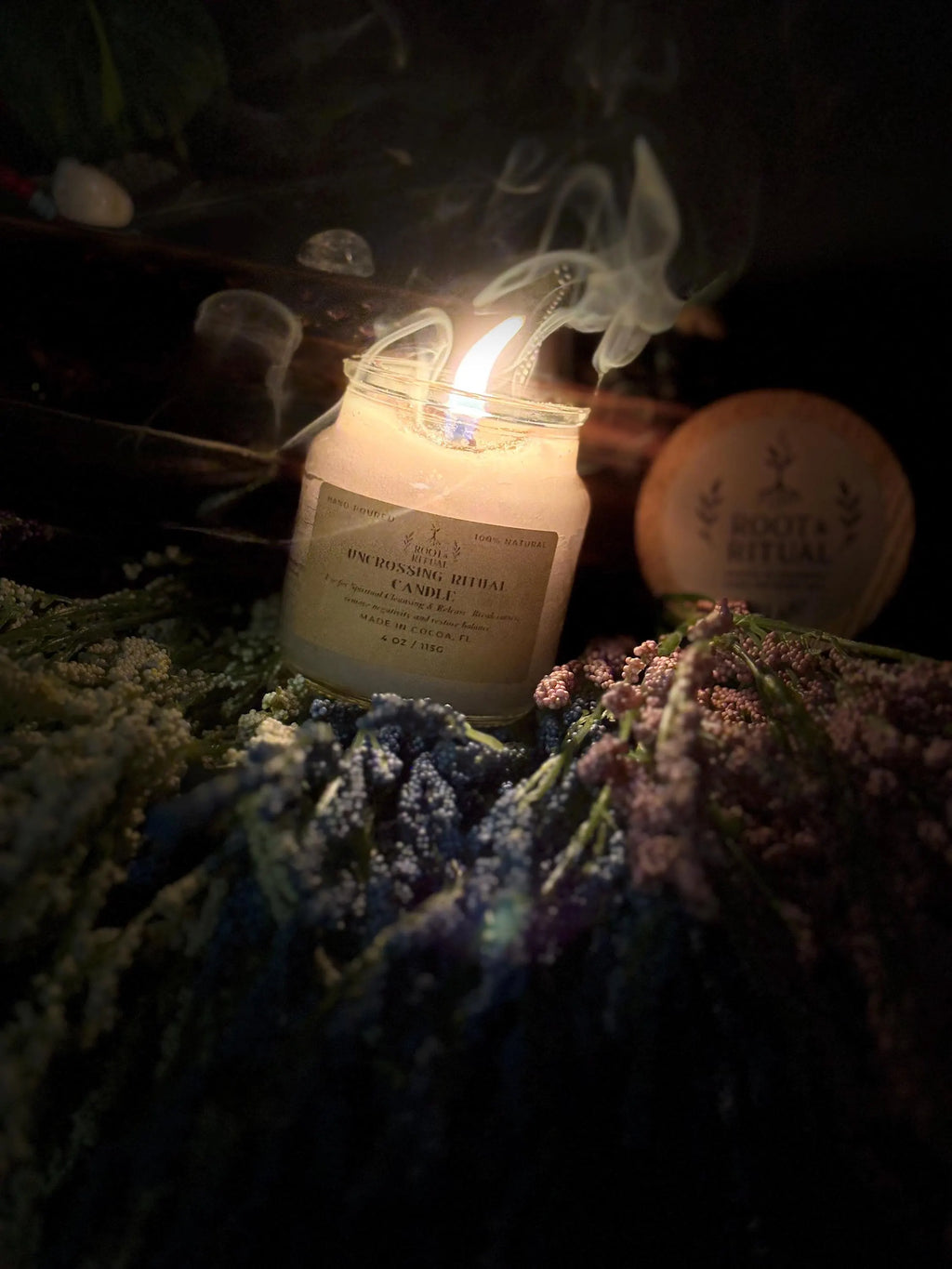 Uncrossing Ritual Candle | Remove Negative Energy, Spiritual Blockages (4 oz)
