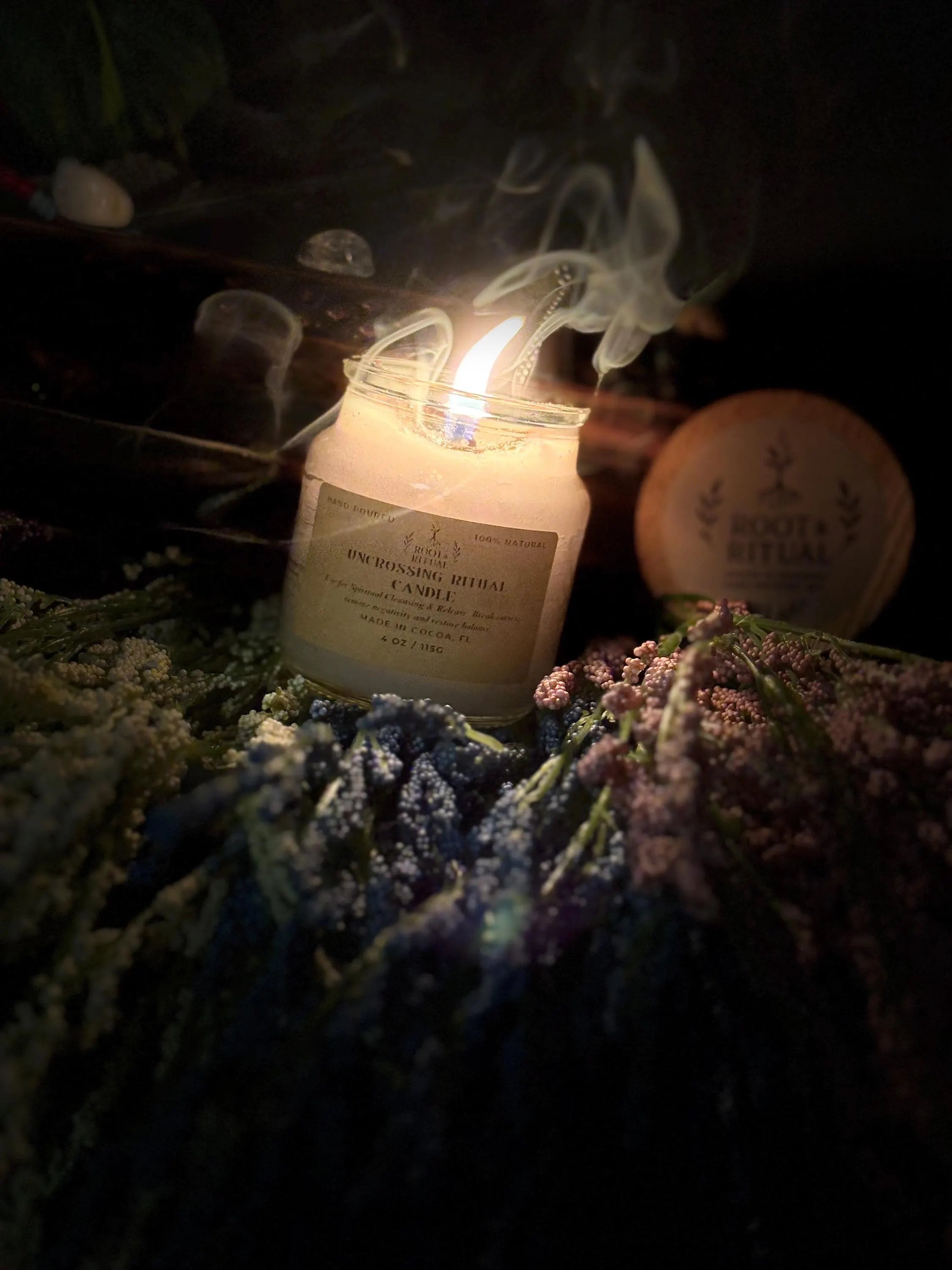 Uncrossing Ritual Candle | Remove Negative Energy, Spiritual Blockages (4 oz)
