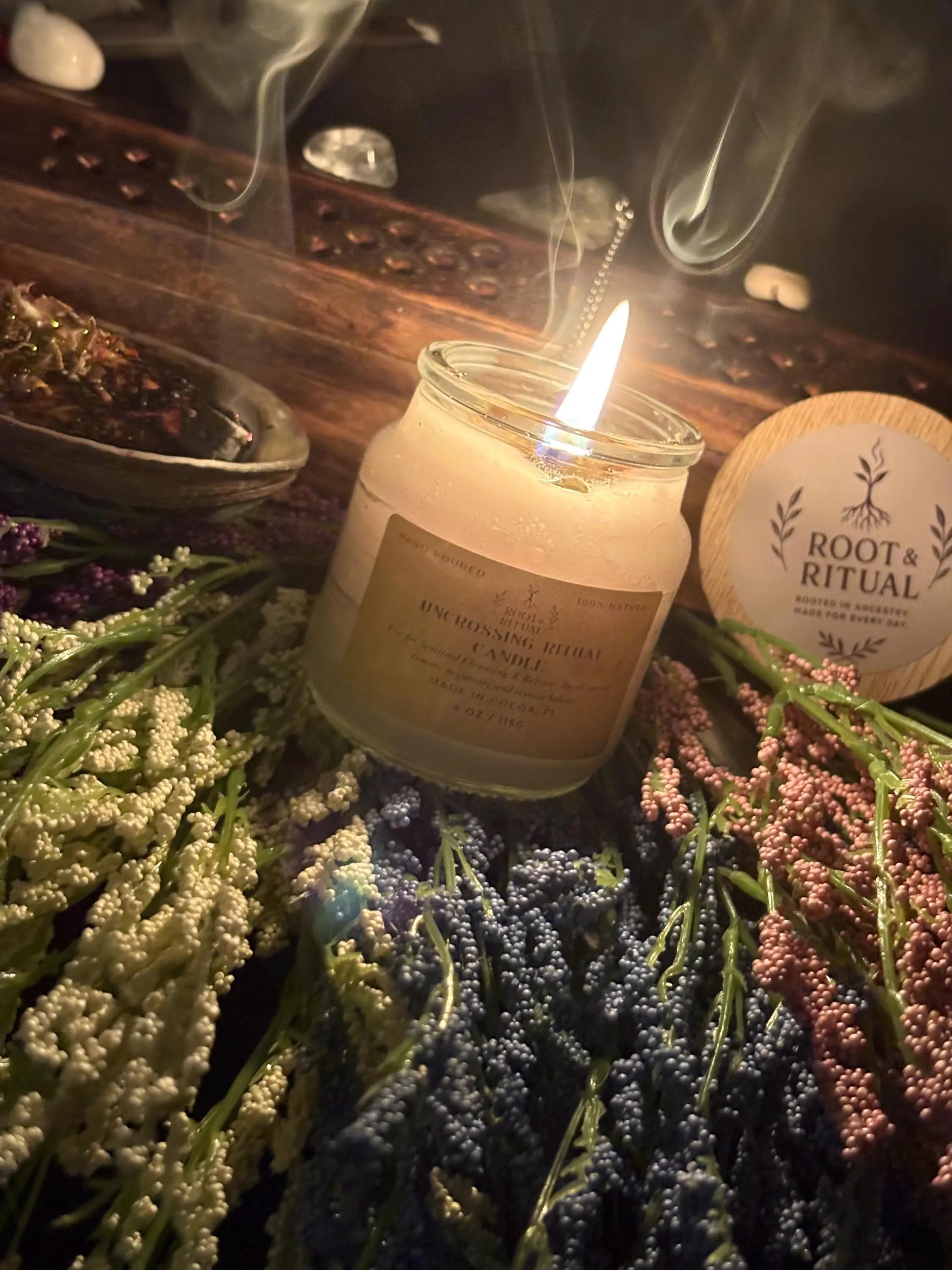 Uncrossing Ritual Candle | Remove Negative Energy, Spiritual Blockages (4 oz)