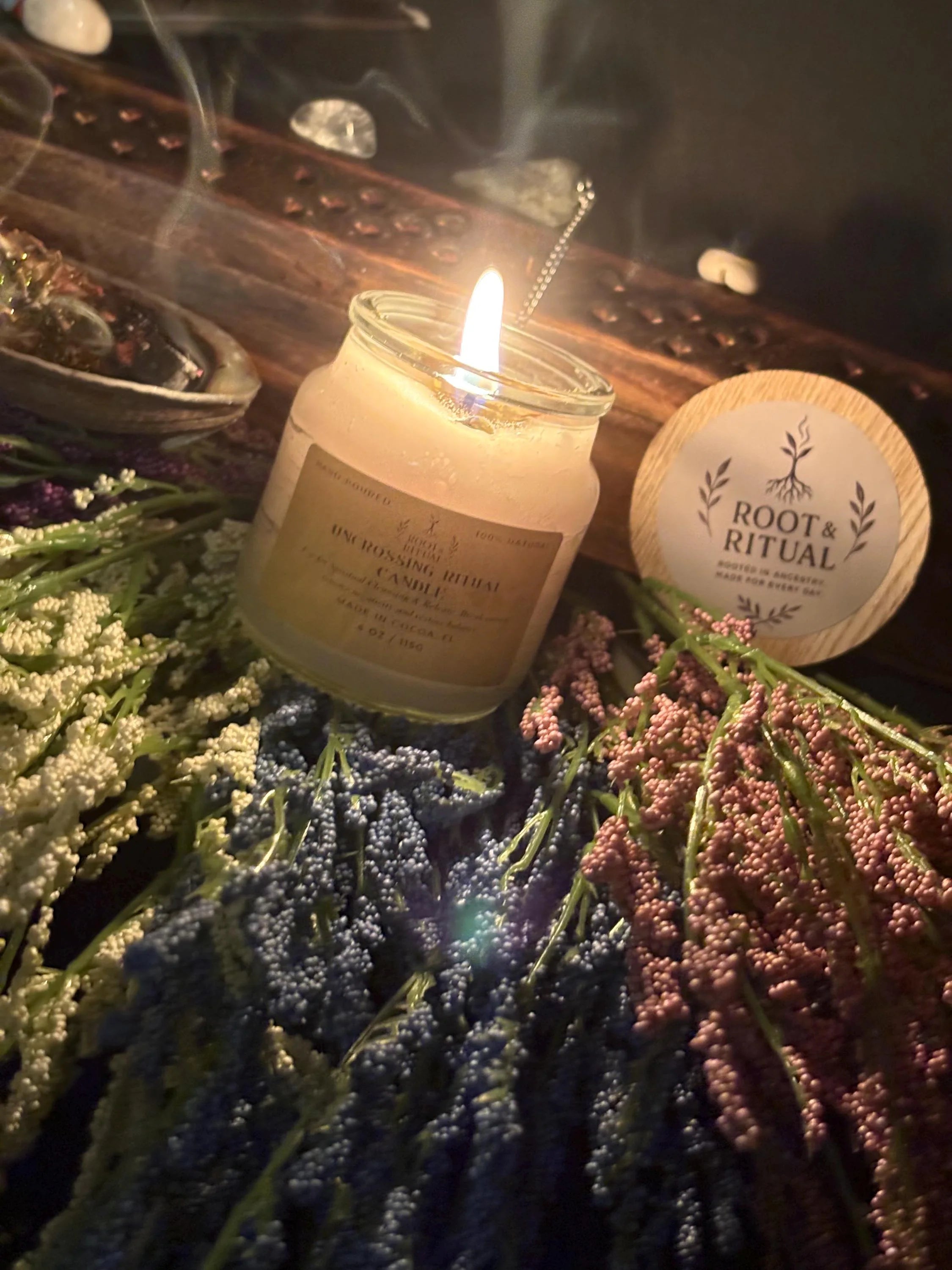 Uncrossing Ritual Candle | Remove Negative Energy, Spiritual Blockages (4 oz)