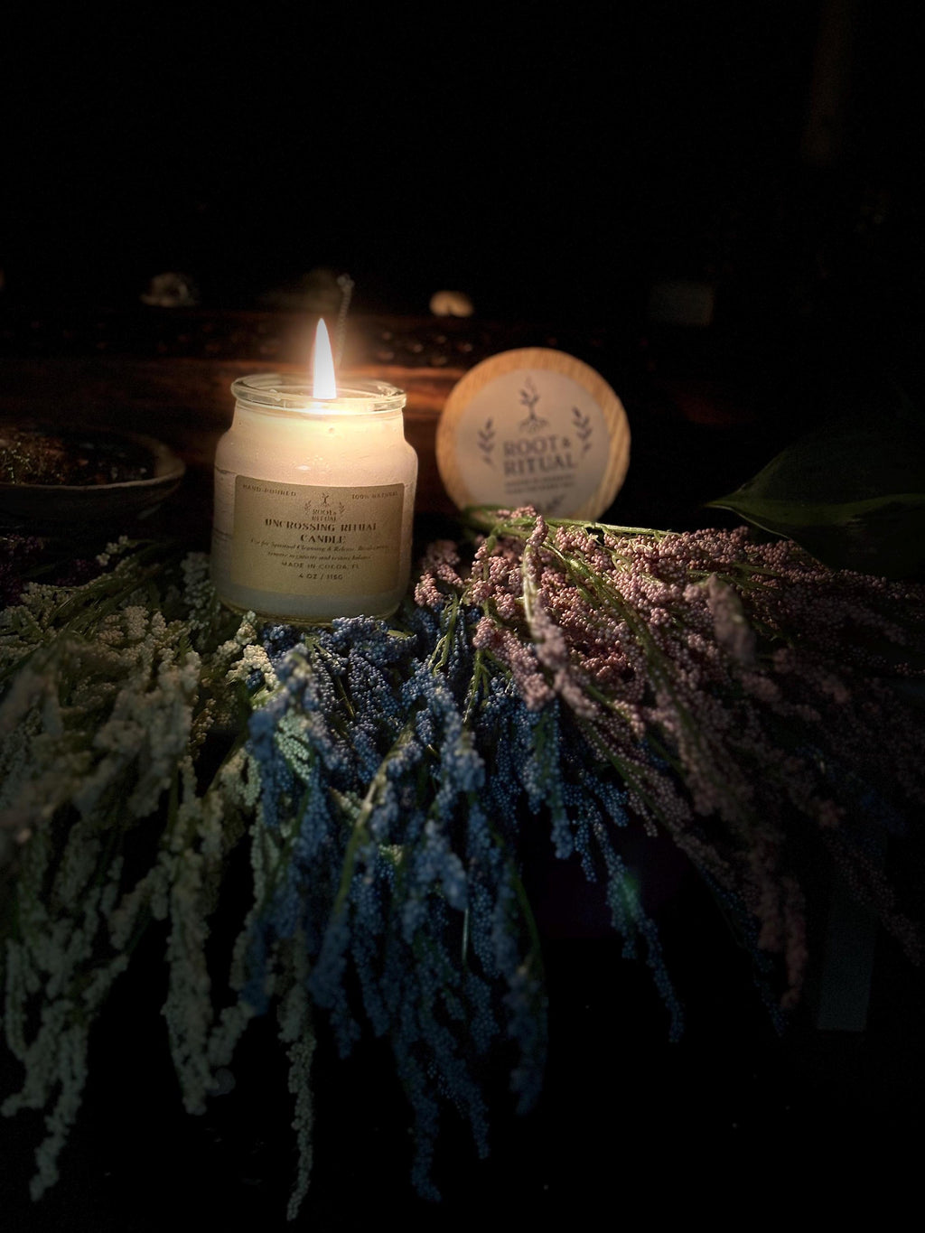 Uncrossing Ritual Candle | Remove Negative Energy, Spiritual Blockages (4 oz)
