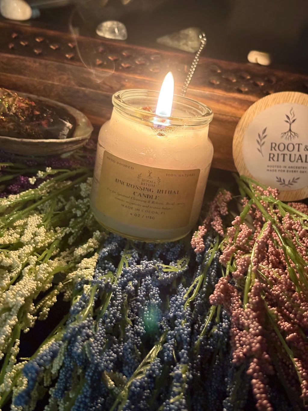Uncrossing Ritual Candle | Remove Negative Energy, Spiritual Blockages (4 oz)