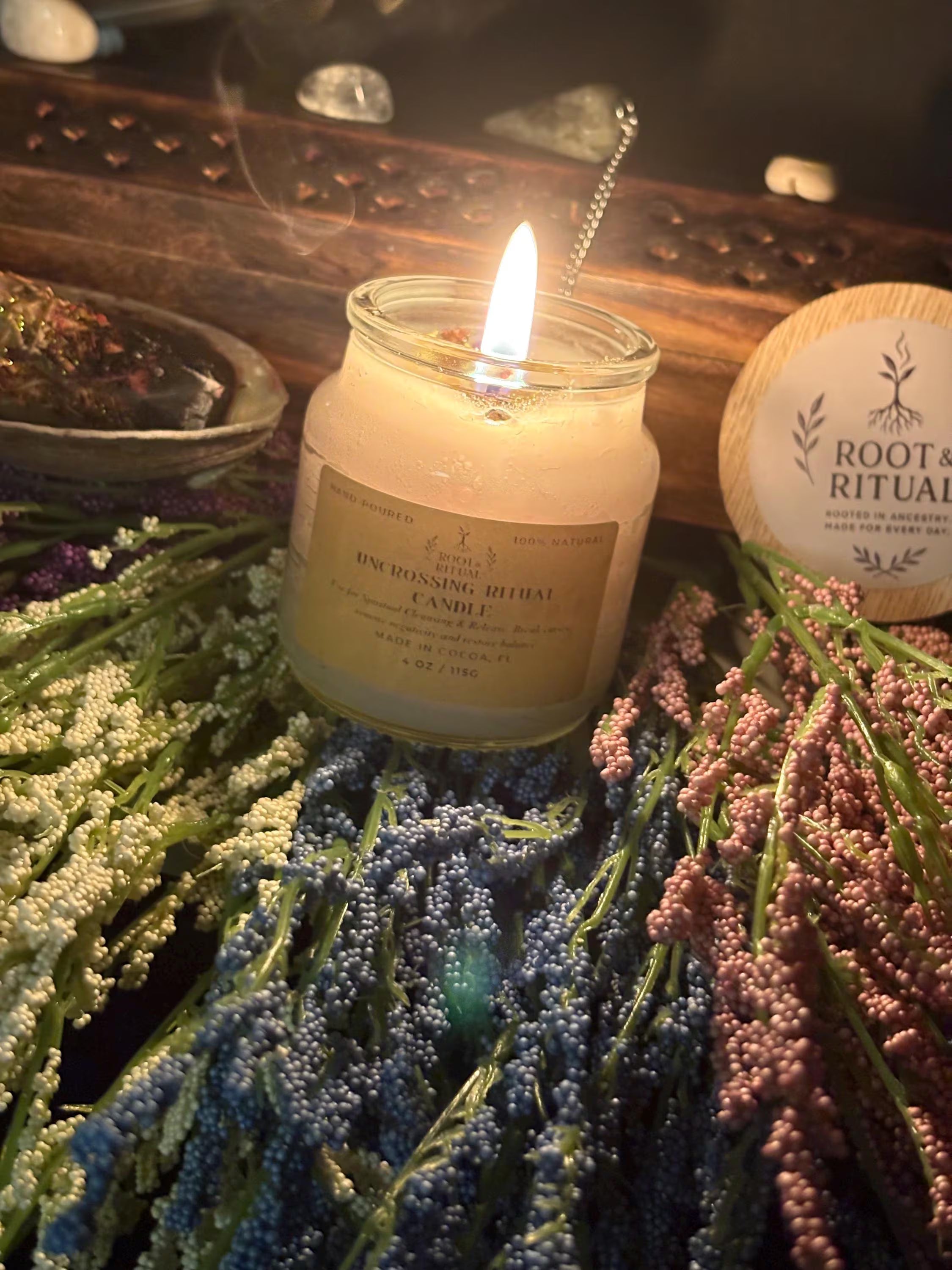 Uncrossing Ritual Candle | Remove Negative Energy, Spiritual Blockages (4 oz)