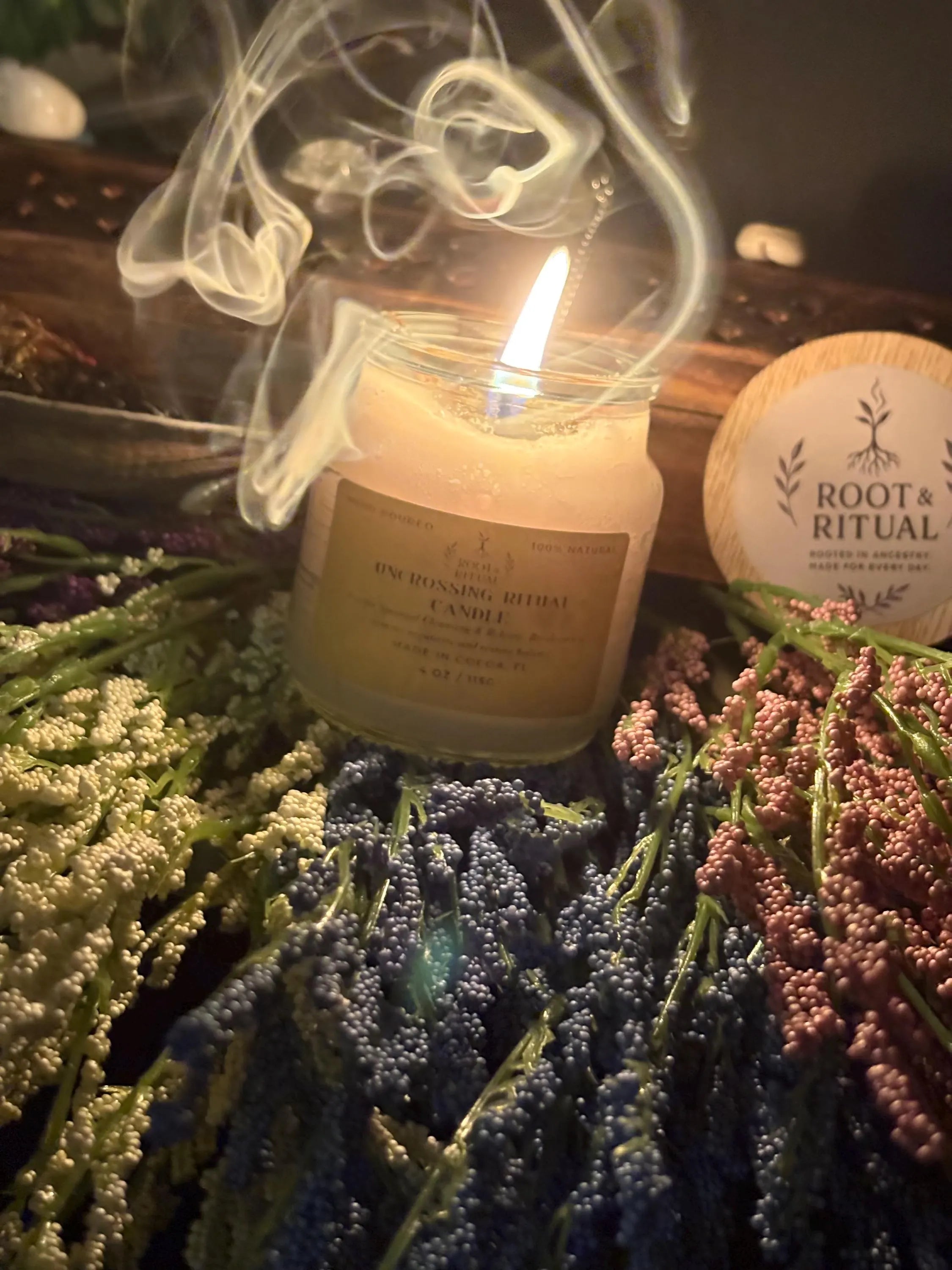 Uncrossing Ritual Candle | Remove Negative Energy, Spiritual Blockages (4 oz)